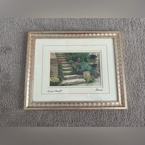 Martin Robert’s flowered stairs #1 Art Print
